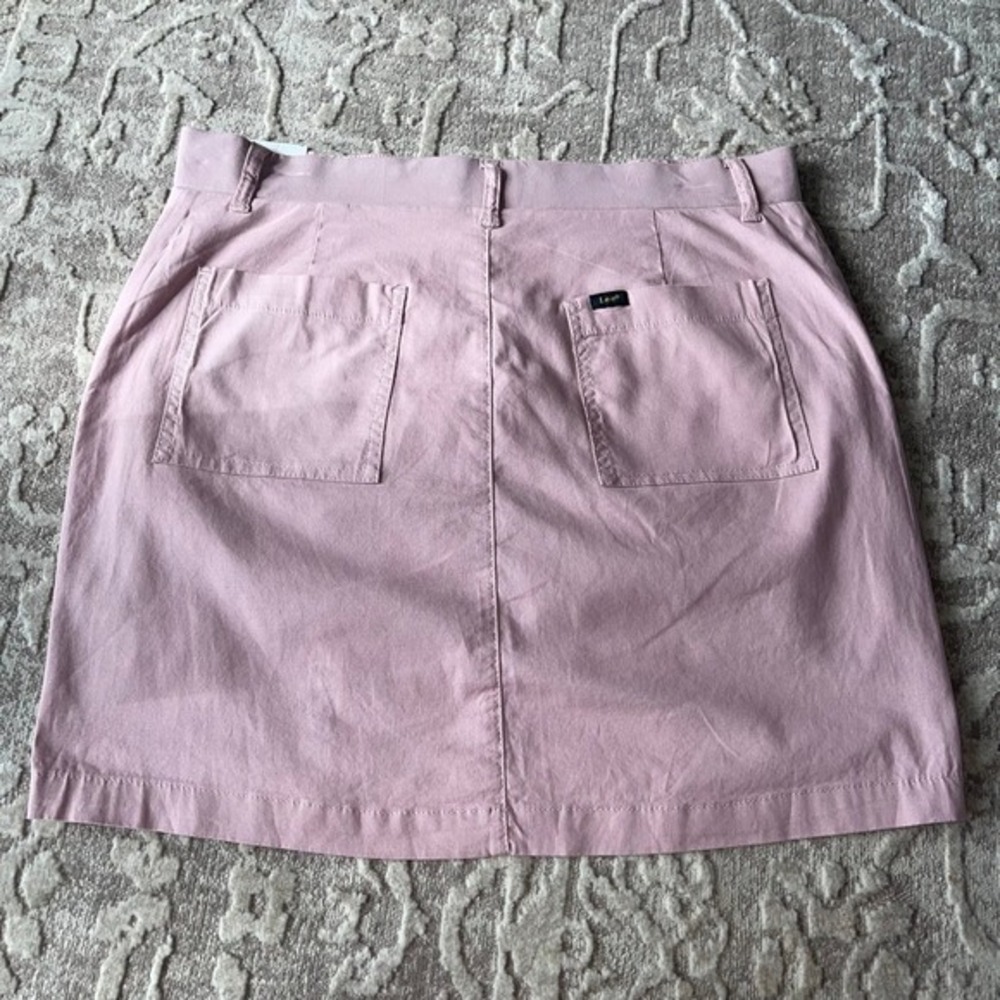 Lee Women's Skirt Size 12 Pink Comfort Waistband Casual Mini New with Tags - Picture 6 of 13